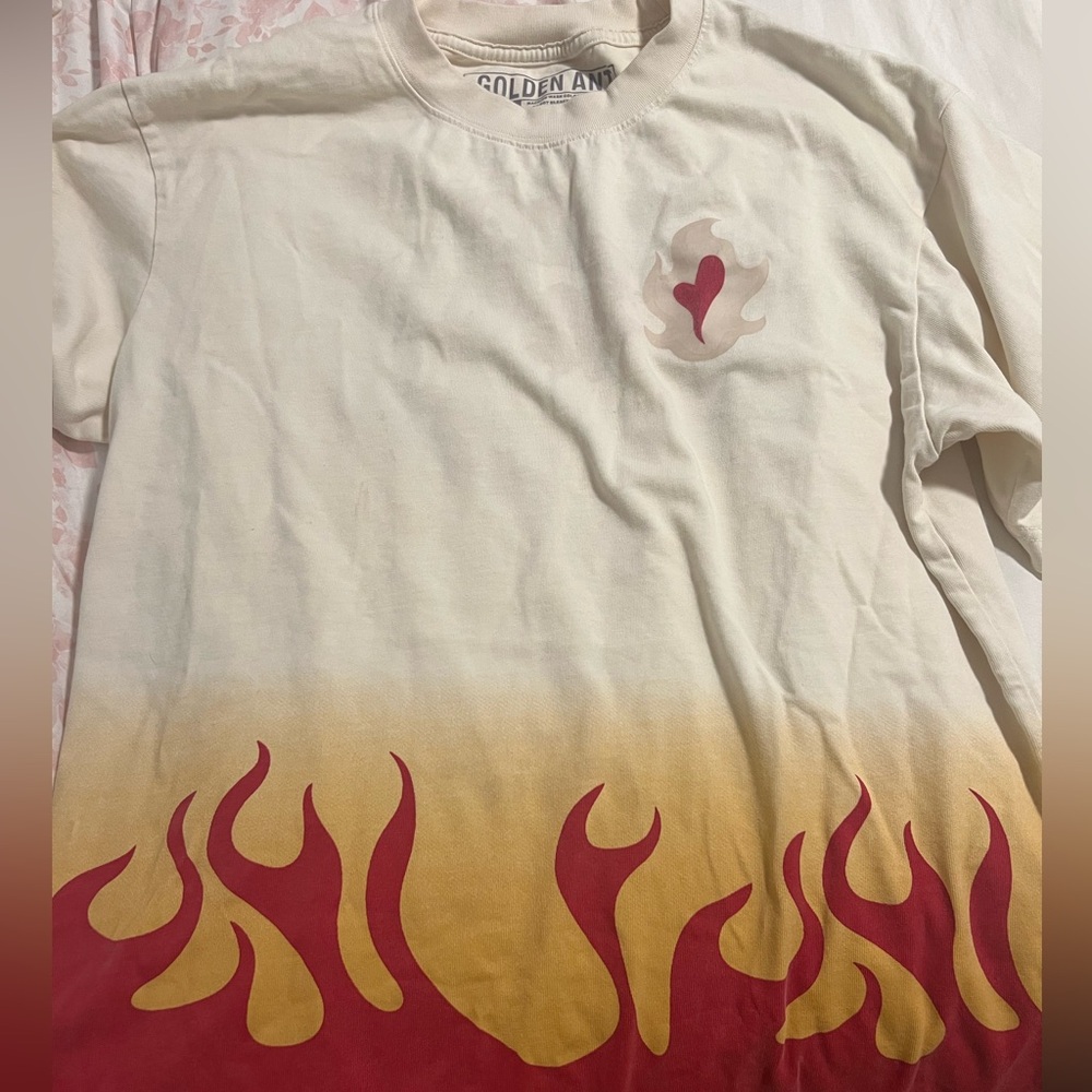 Golden Land Flame Graphic Tee